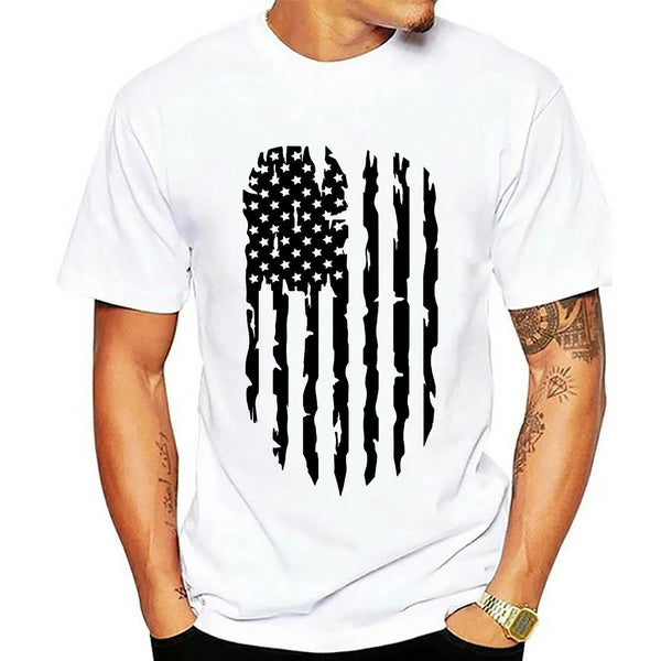 Men's Short Sleeve T-Shirt - Patriotic Pride 9 USA Flag Options