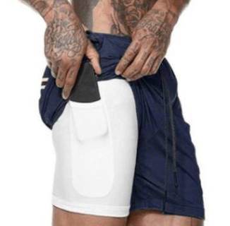 Men's Shorts with Towel Rack and Phone Pocket