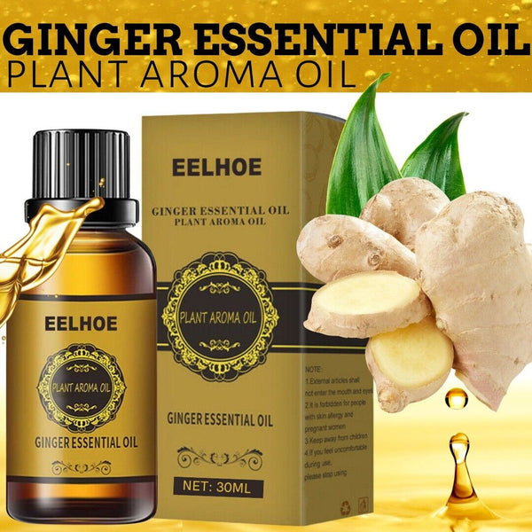 Belly Drainage Ginger Oil Natural Therapy Lymphatic Essential Massage Oil USA