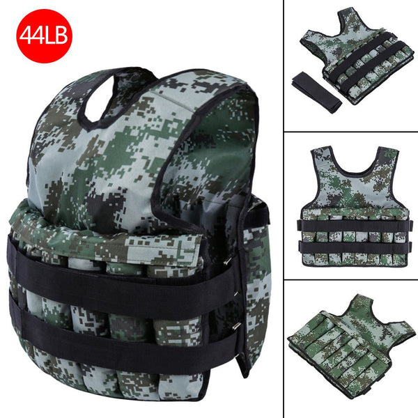 Camouflage Adjustable Weight Workout Vest
