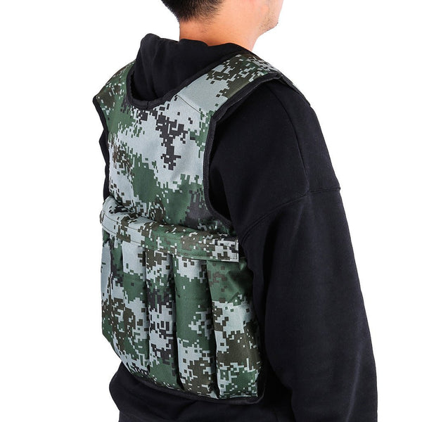 Camouflage Adjustable Weight Workout Vest