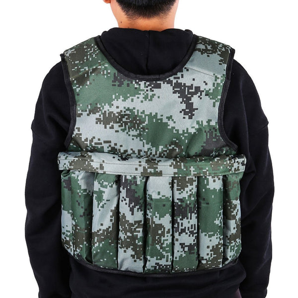 Camouflage Adjustable Weight Workout Vest