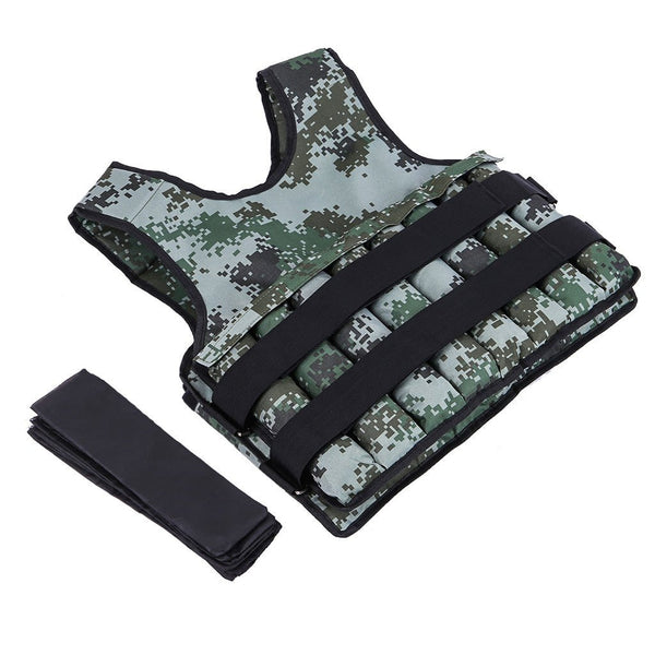 Camouflage Adjustable Weight Workout Vest