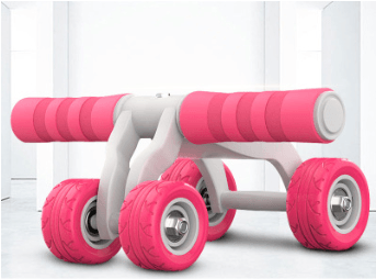 Four-wheel abdominal muscle exercise fitness equipment
