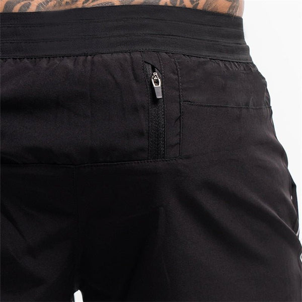 Men's Muscle Fitness Woven Quick-Drying Breathable Training Pants Leggings