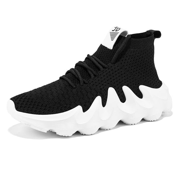 Men's Shoes, Breathable Mesh Shoes, Sports Casual High-top Canvas Shoes