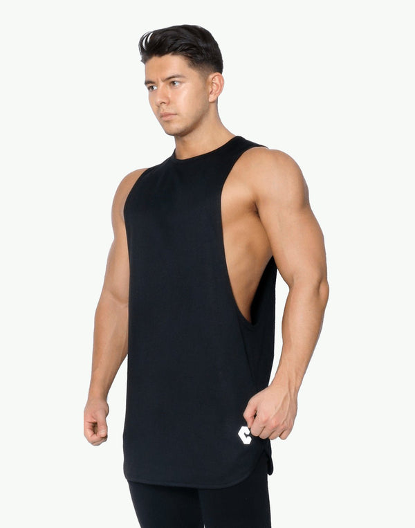 Men's Sports Running Workout Cotton Stretch Sleeveless Vest