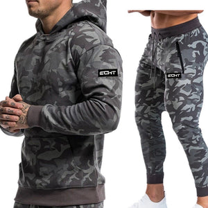 Men's Pullover Hoodie 2-Piece Tracksuit Set