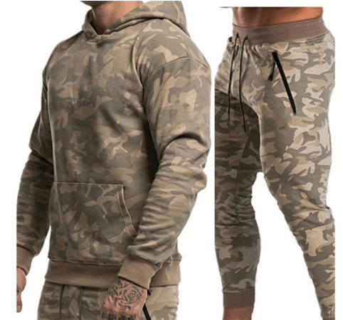 Men's Pullover Hoodie 2-Piece Tracksuit Set