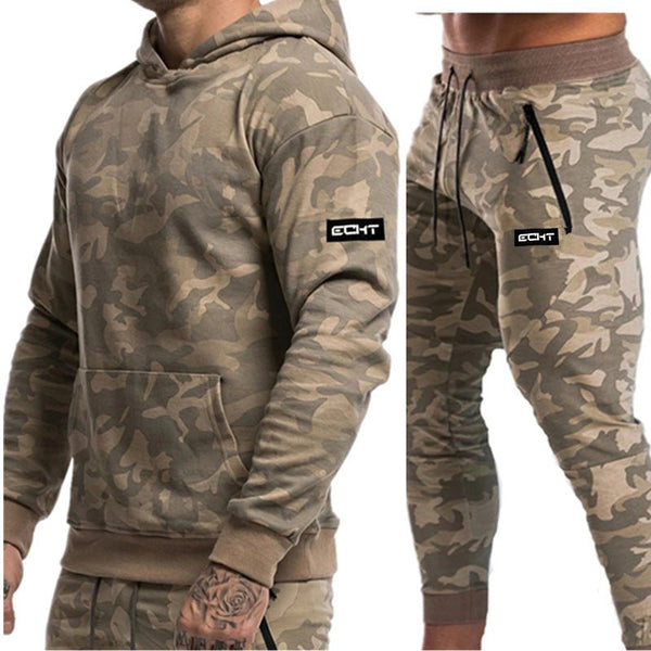 Men's Pullover Hoodie 2-Piece Tracksuit Set