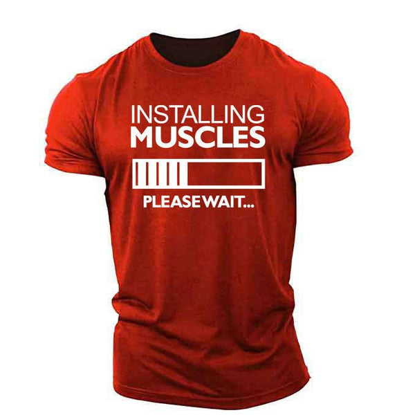 Installing Muscles - Men's Workout T-shirt