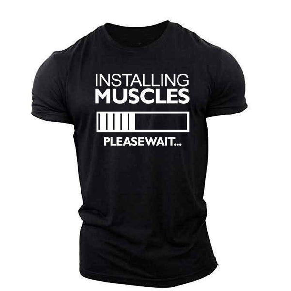 Installing Muscles - Men's Workout T-shirt