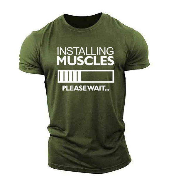 Installing Muscles - Men's Workout T-shirt