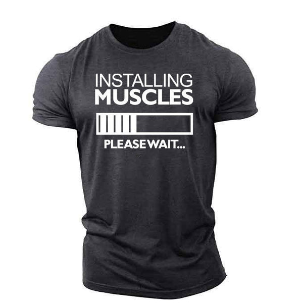 Installing Muscles - Men's Workout T-shirt