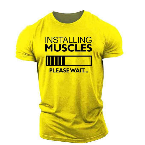 Installing Muscles - Men's Workout T-shirt